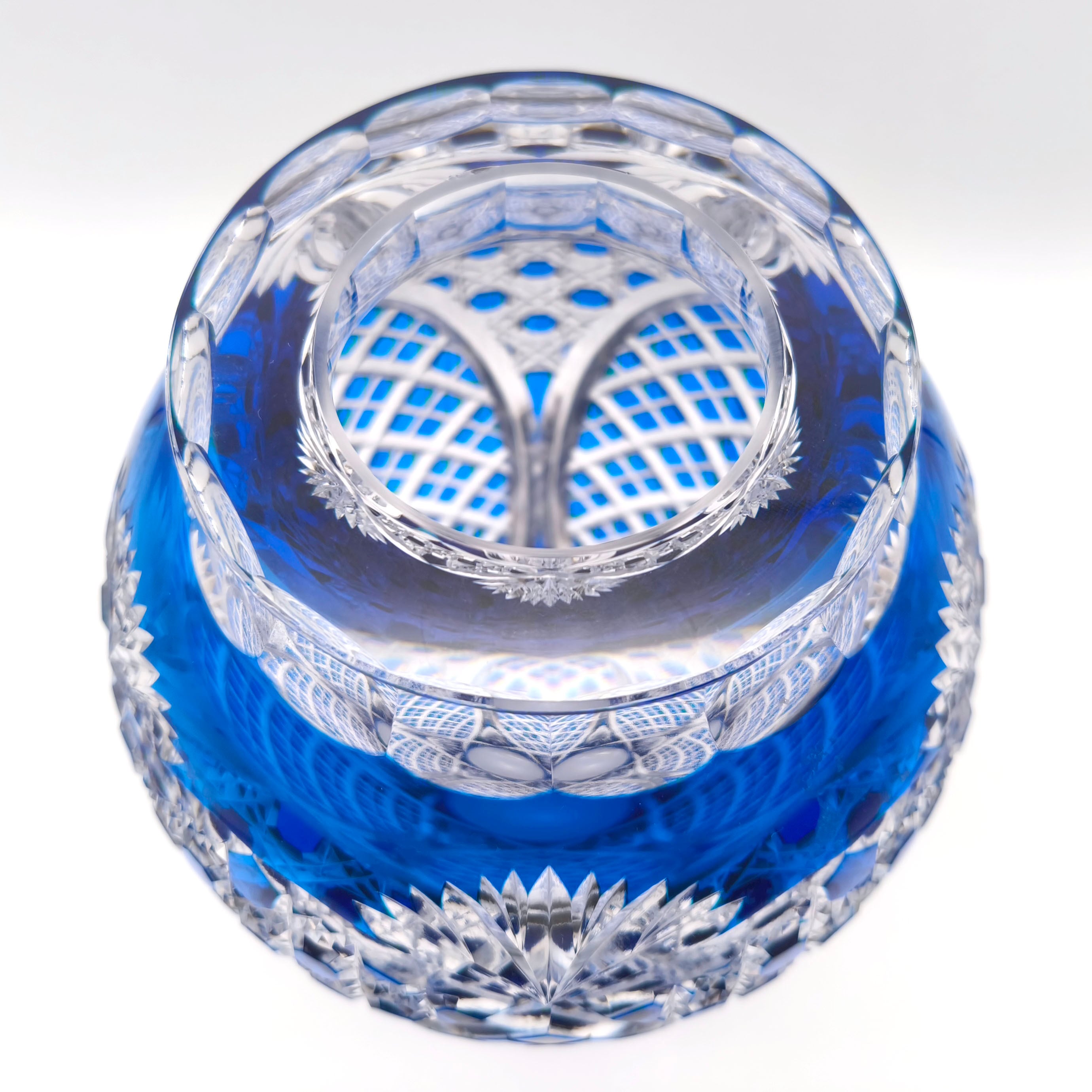 カガミクリスタル・江戸切子・ガラス花瓶・花器・フラワーベース・伝統