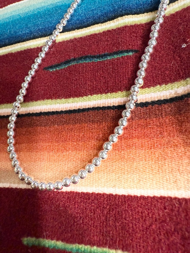 Navajo Pearl Necklace 丸型4㎜ 長さ55㎝ ナバホ族 ナバホパール 