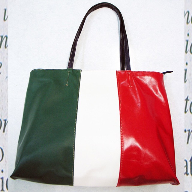 フラッグバッグ　１　イタリア国旗トートバッグ