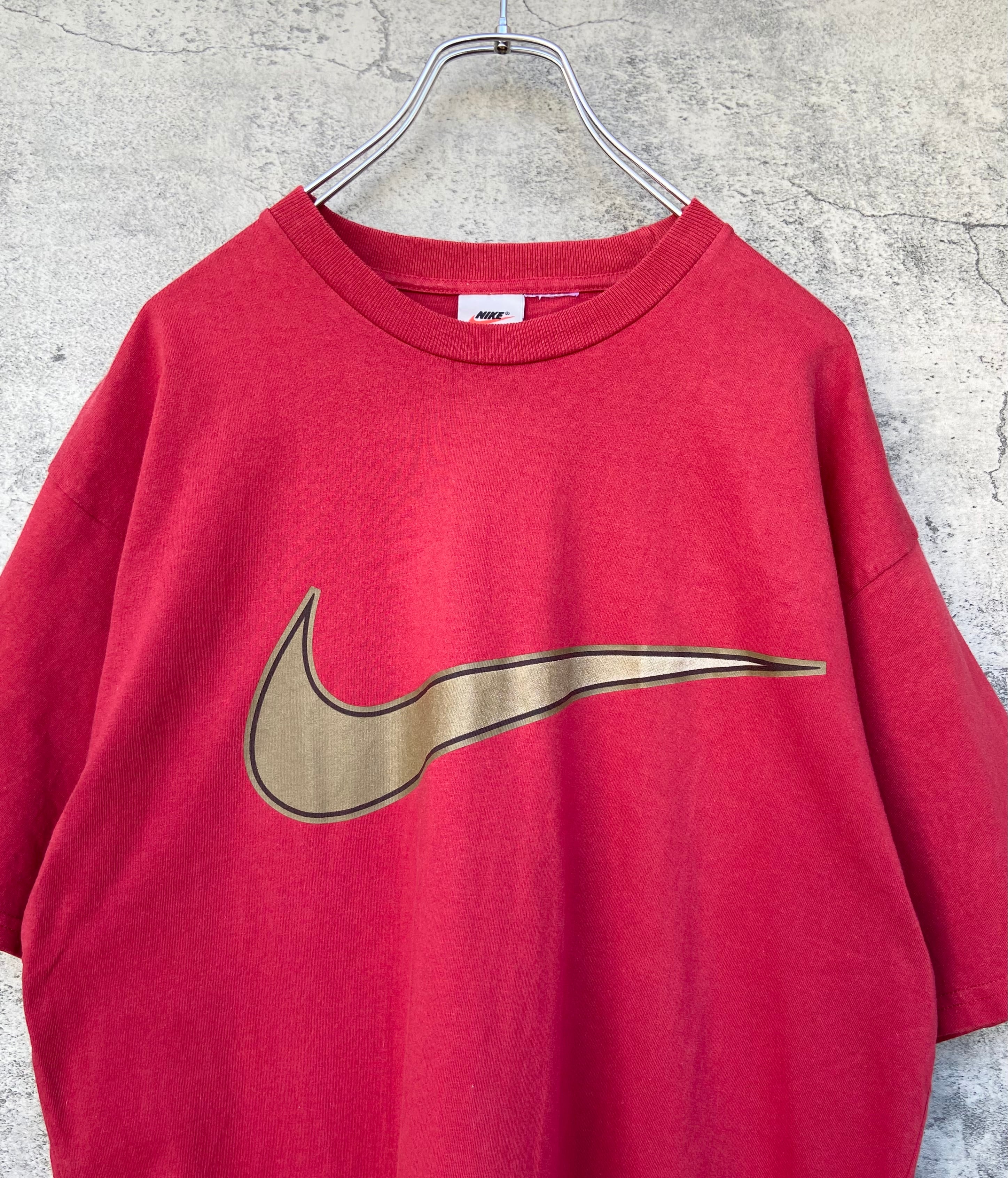 90s NIKE ナイキ Tシャツ スウォッシュロゴ　