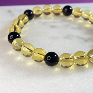 【金運覚醒】金龍ブレスレット　モリオン×シトリン