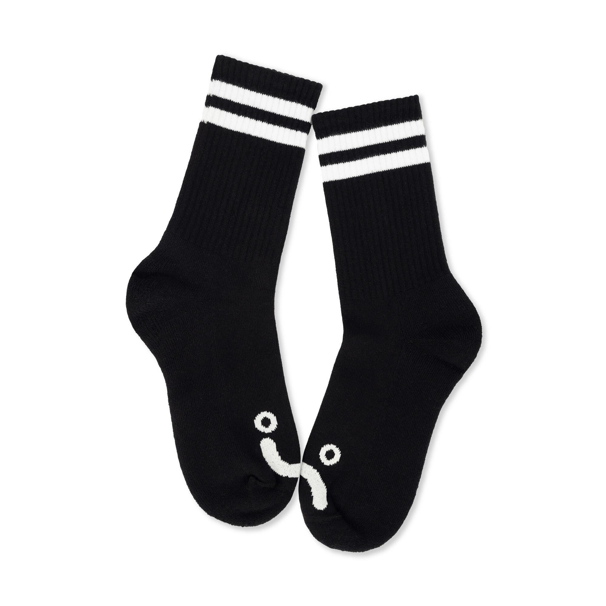 POLAR / HAPPY SAD RIB SOCKS / BLACK