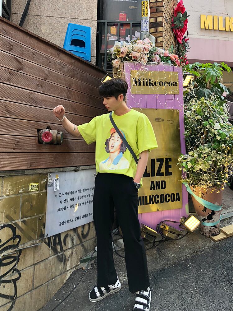 全1色 Tシャツ カットソー プリント カジュアル おしゃれ