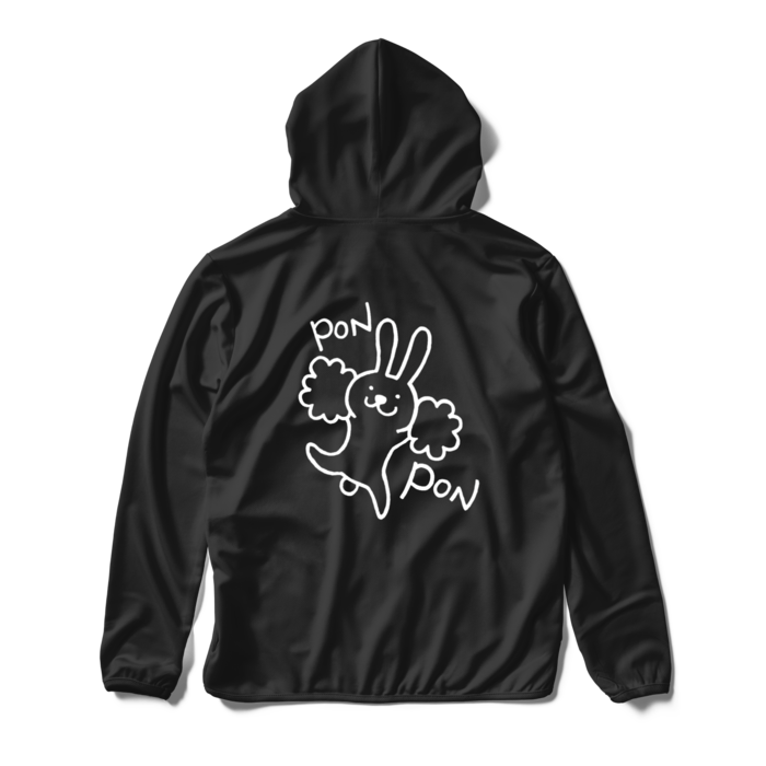 ポンダンス ドライジップパーカー イラスト背面 山本商店 ポンダンス ドライジップパーカー イラスト背面 山本商店