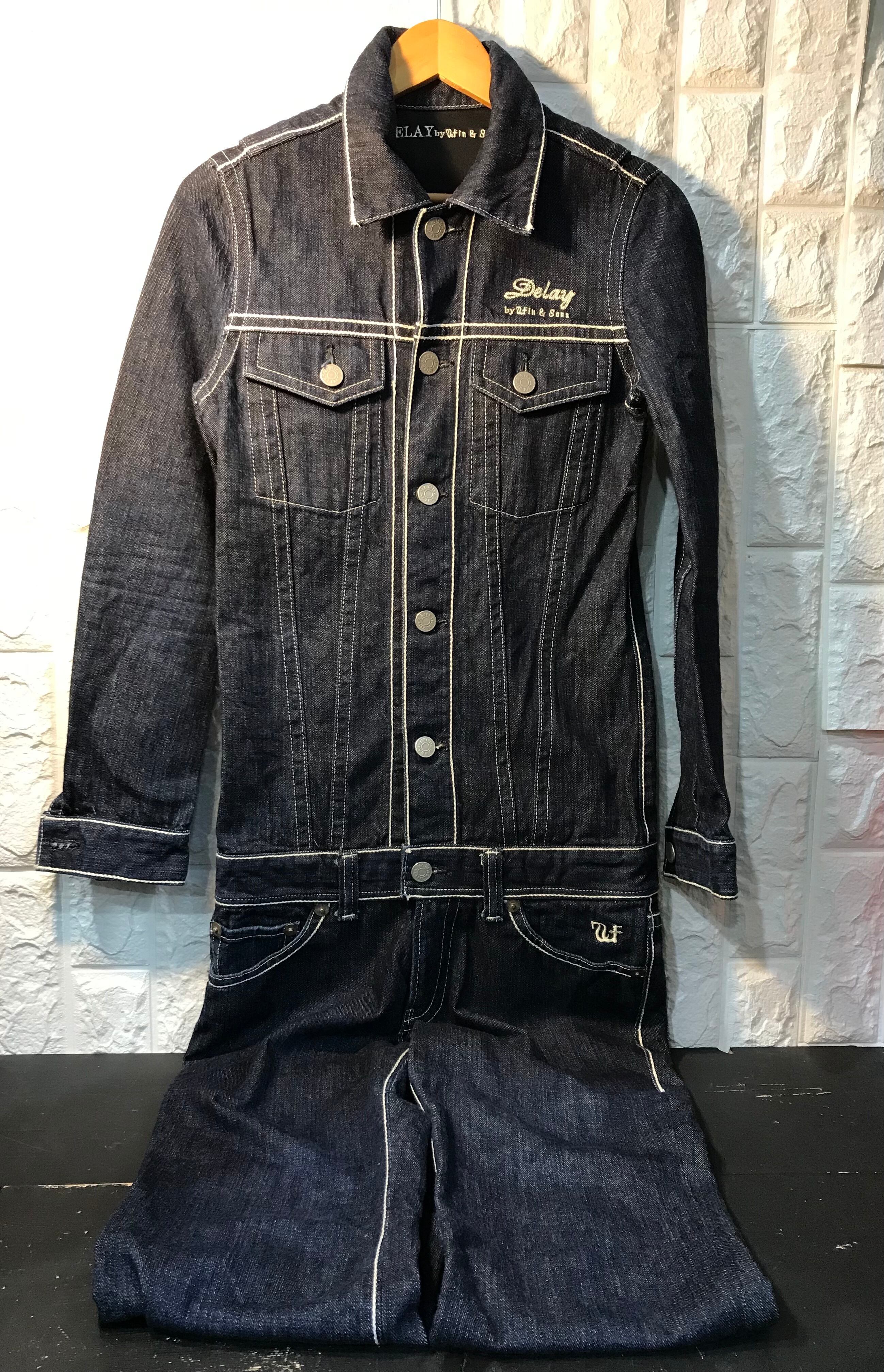 DELAY by Win&Sons オールインワン デニム ツナギ ダメージ加工 DELAY by WIN&SONS オールインワン デニム ツナギ | Choose Clothes