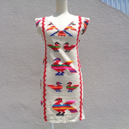 Vintage mexican embroidery dress / ヴィンテージ メキシカン 刺繍 ドレス