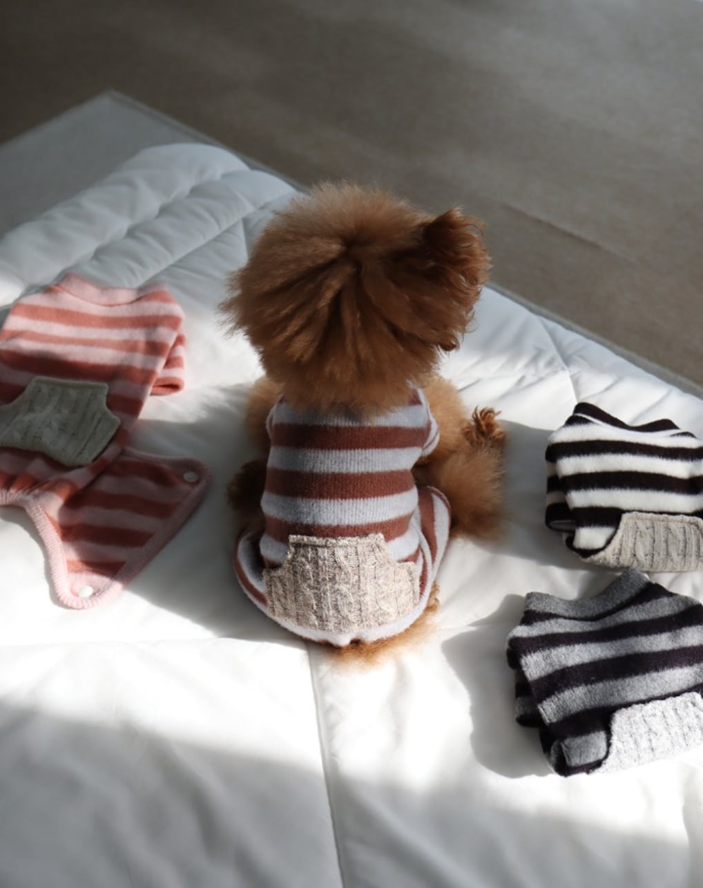 予約【eomuk】COZY STRIPE SNAP ALL-IN-ONE (4Colors)