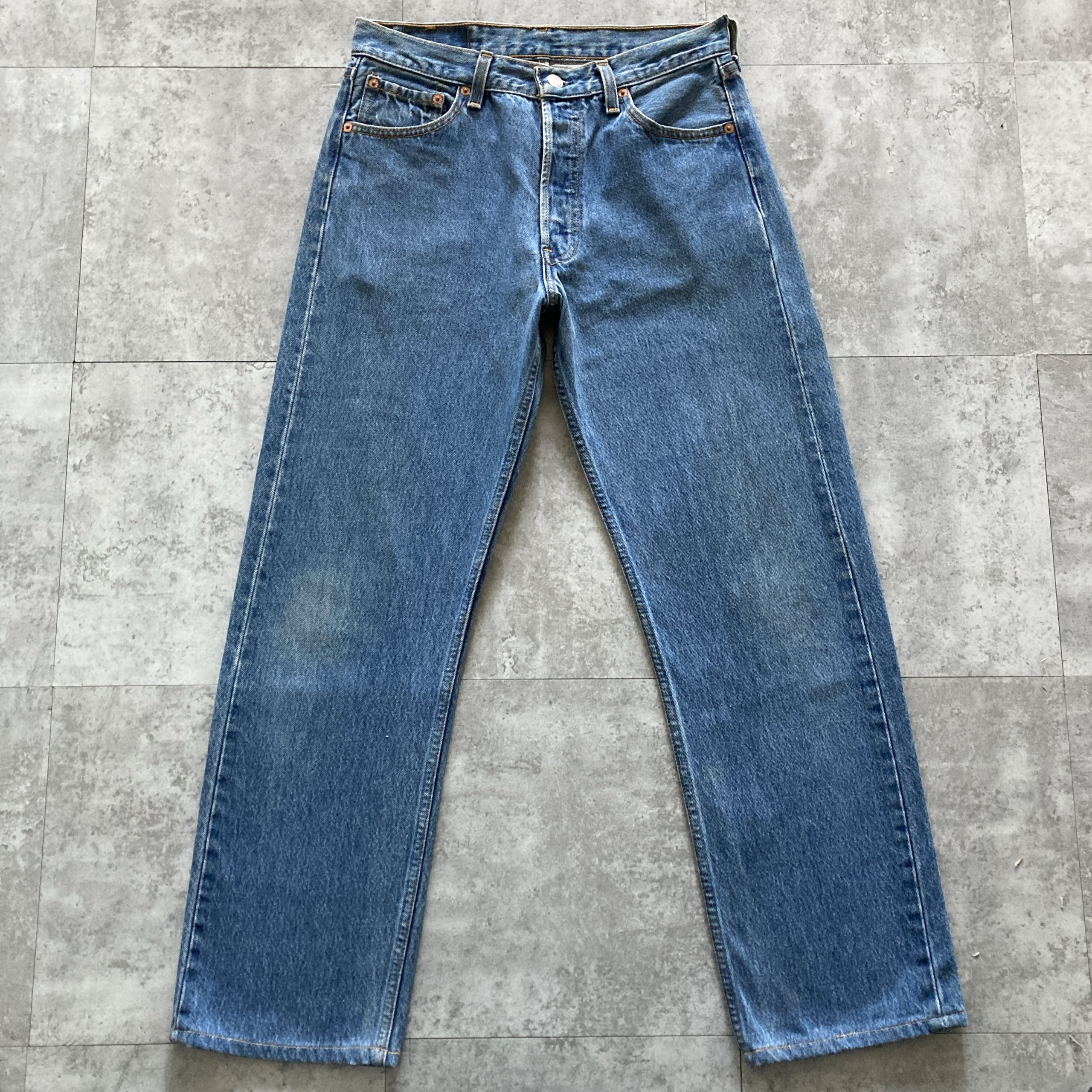 W30 L34】90's US.Levis 501 リーバイス エルパソ工場(522) ボタン裏