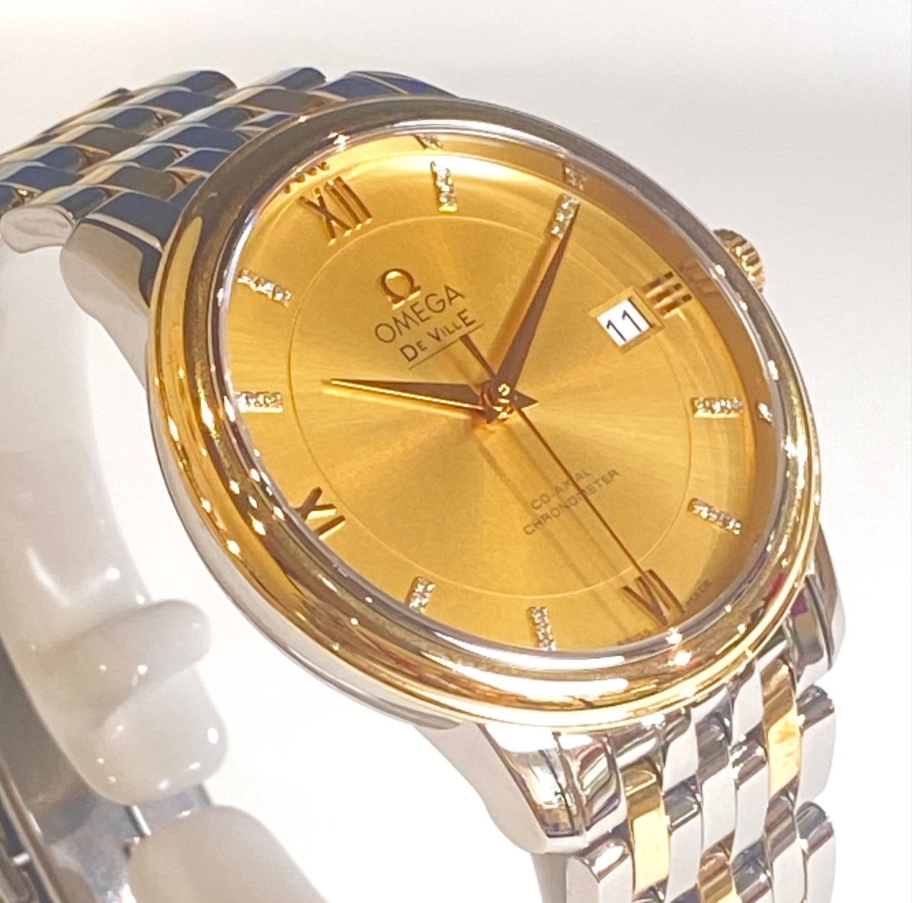 OMEGA オメガ メンズ 腕時計 デ・ヴィル プレステージ コンビ424.20.37.20.58.001