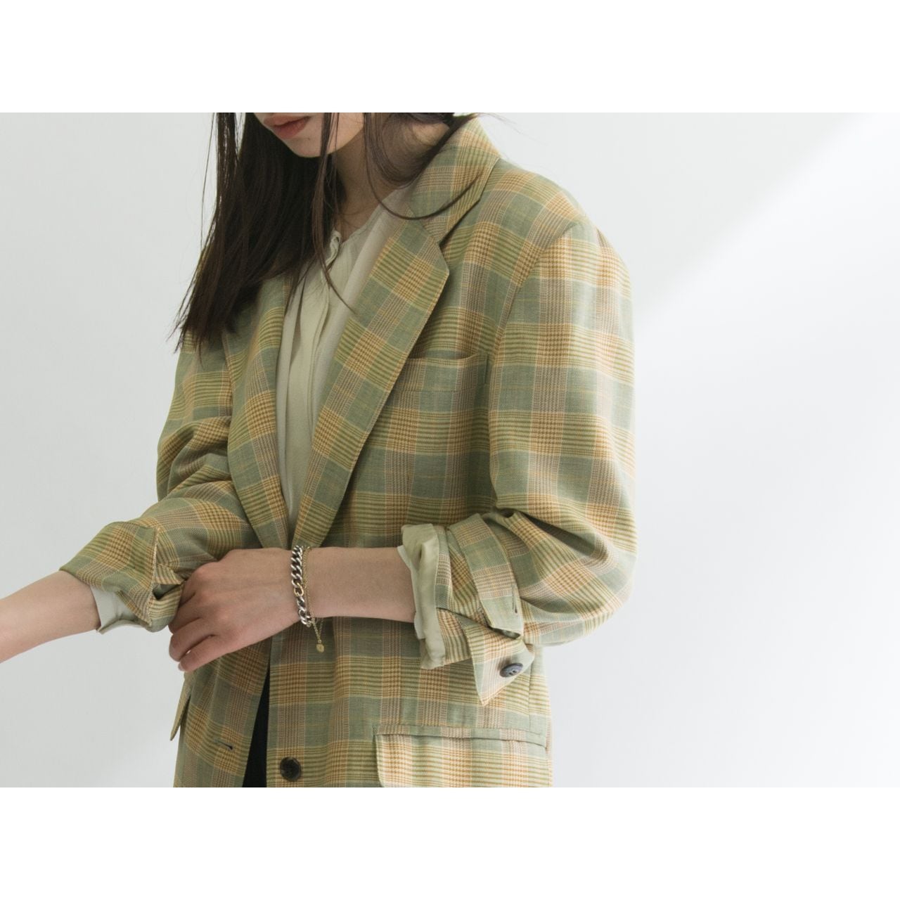 【Christian Dior SPORTS】Wool-silk check pattern tailored jacket（クリスチャンディオール  スポーツ ウールシルクチェックジャケット）4d | MASCOT/E powered by BASE