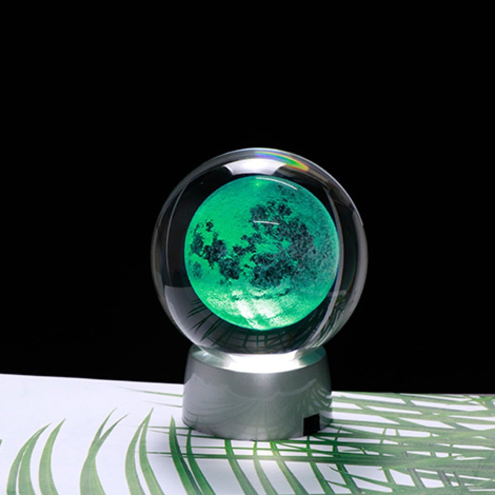 月＆天の川銀河 3DクリスタルLEDライト | space products