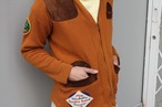 70s bob allen knit shotting jacket