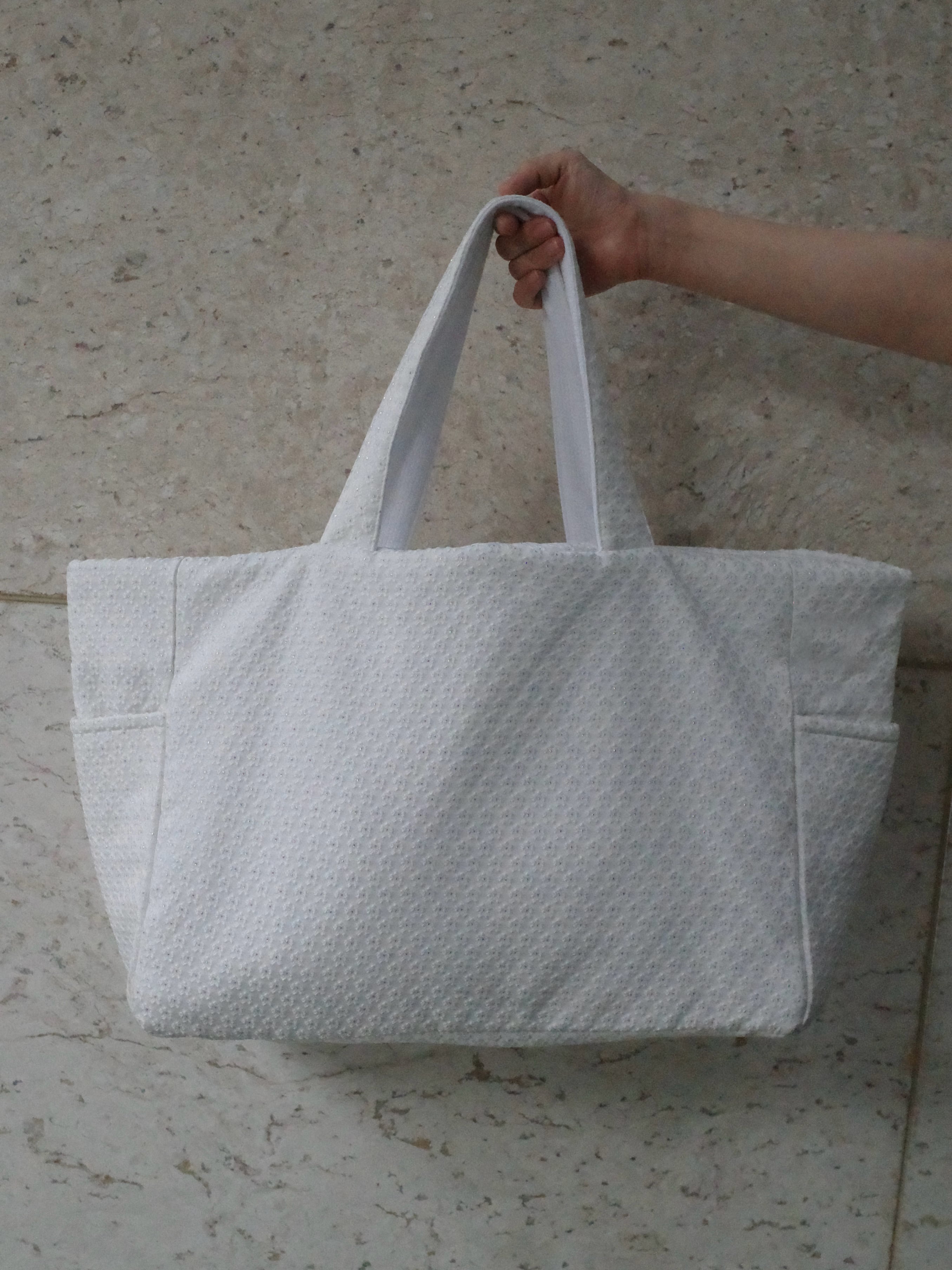 flower jacquard bag 