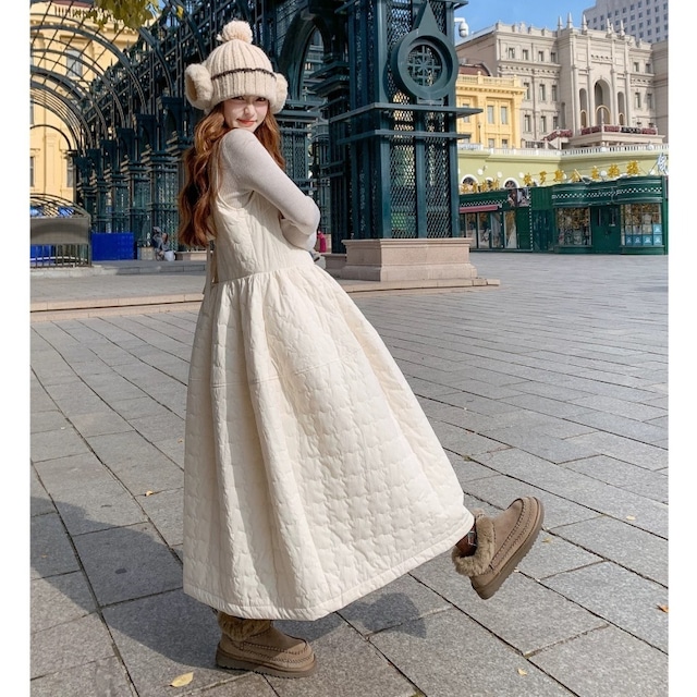 Cotton quilting jumper dress B3453 Cotton quilting jumper dress B3453