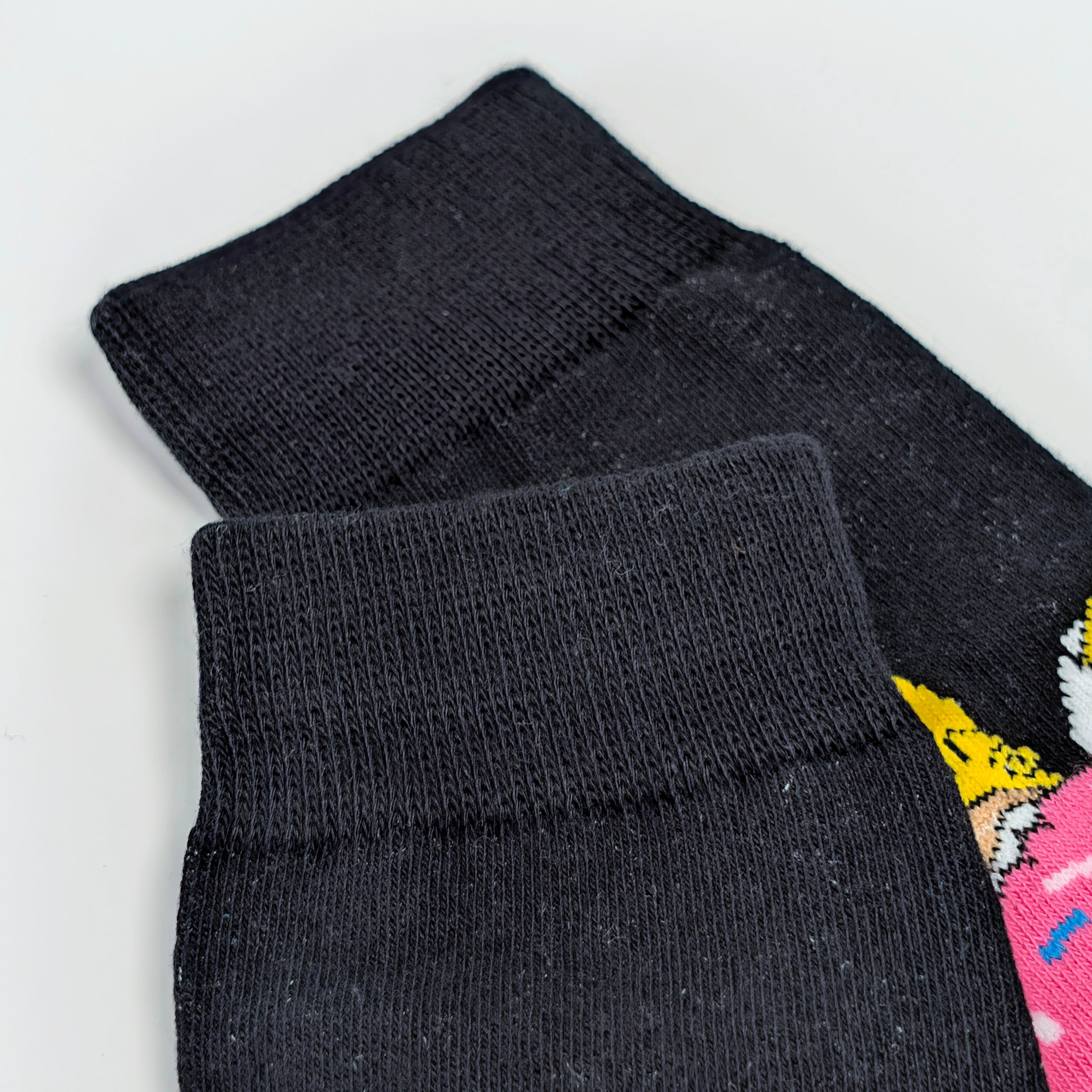 【 crew socks / クルーソックス 】『 The Simpsons / シンプソンズ / ホーマードーナツかぶりつき 』 靴下 / ソックス〚アメリカン雑貨 アメトイ〛
