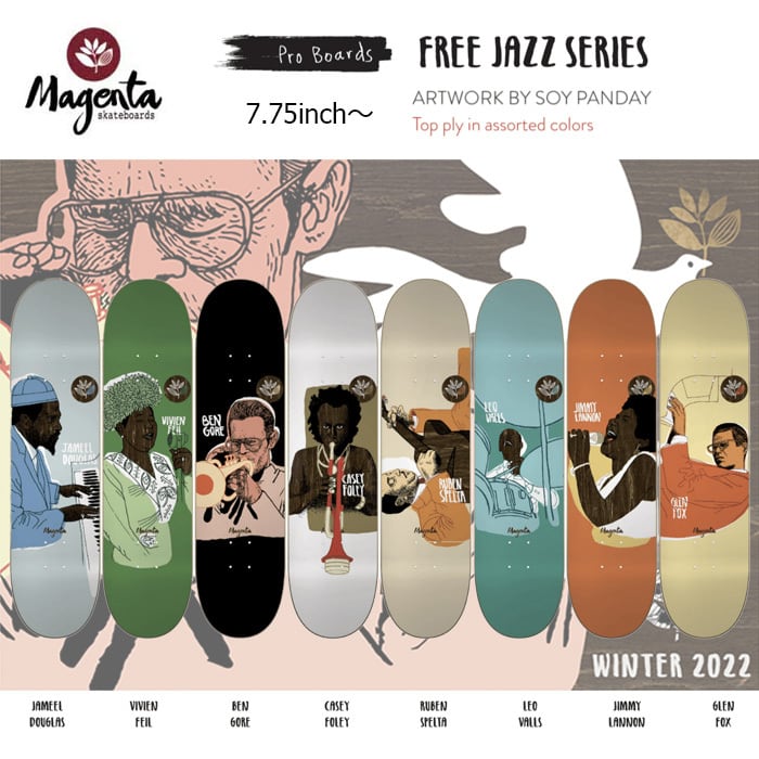 MAGENTA WINTER22 FREE JAZZ SERIES 7.75 7.875 8.0 8.125 8.25inch