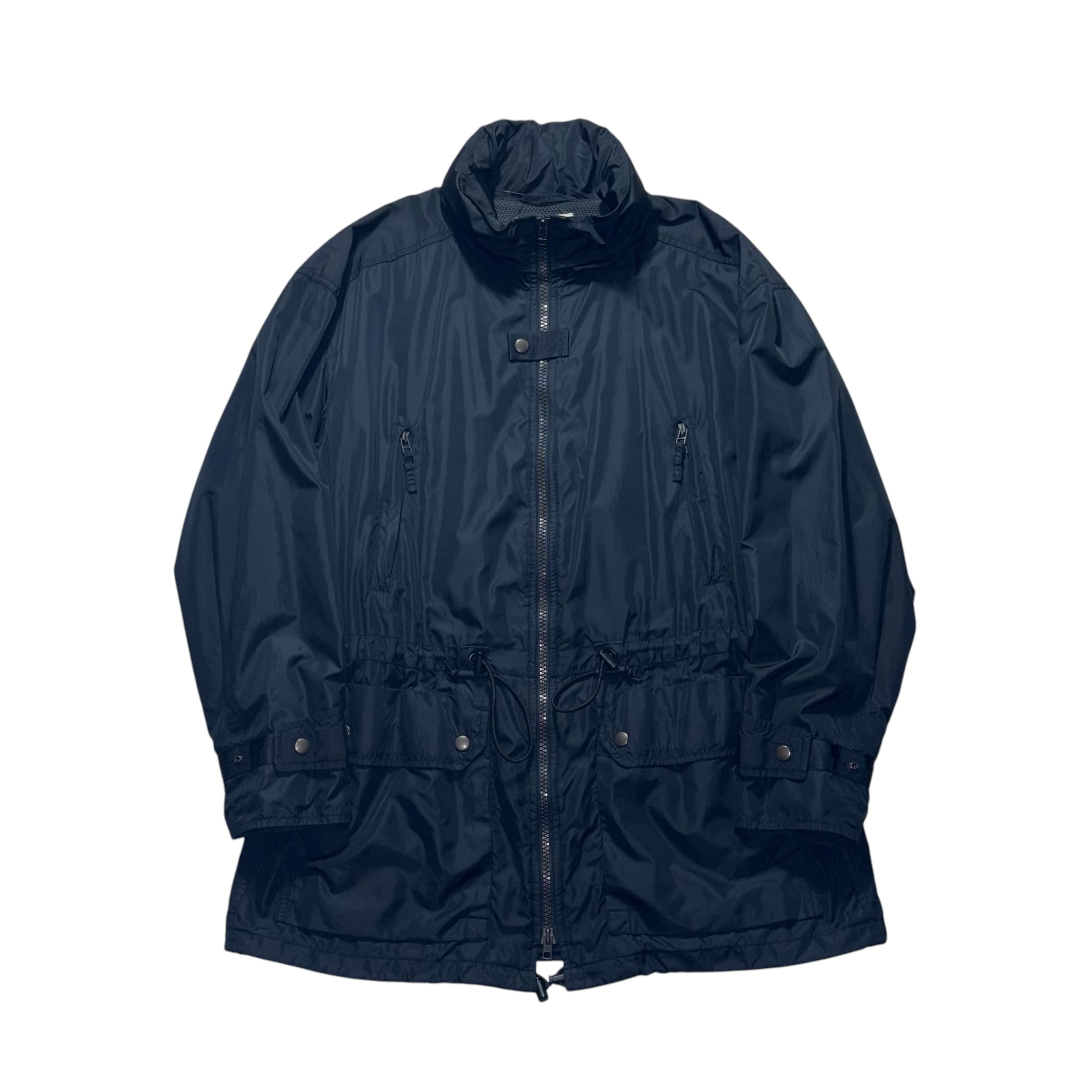 ジャケット・アウター 1997AW ISSEY MIYAKE MEN black nylon coat 1997AW ISSEY MIYAKE MEN black nylon gimmick coat | NOIR ONLINE