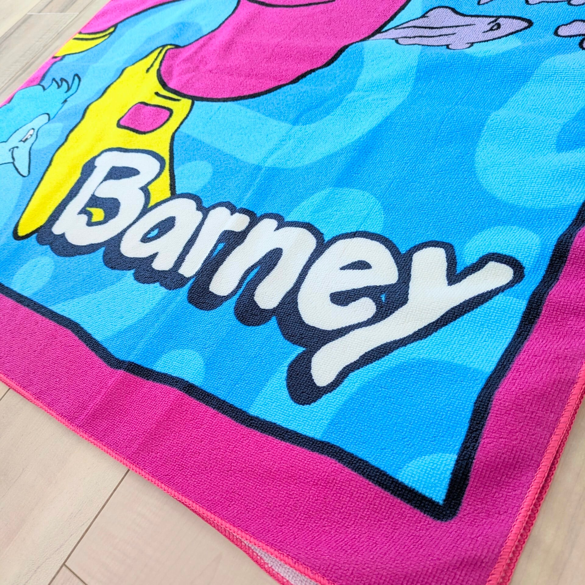 ♧【 Barney & Friends( バーニー&フレンズ ) 】 BIG TOWEL / ビーチタオル / バスタオル 〚アメリカン雑貨 アメトイ〛
