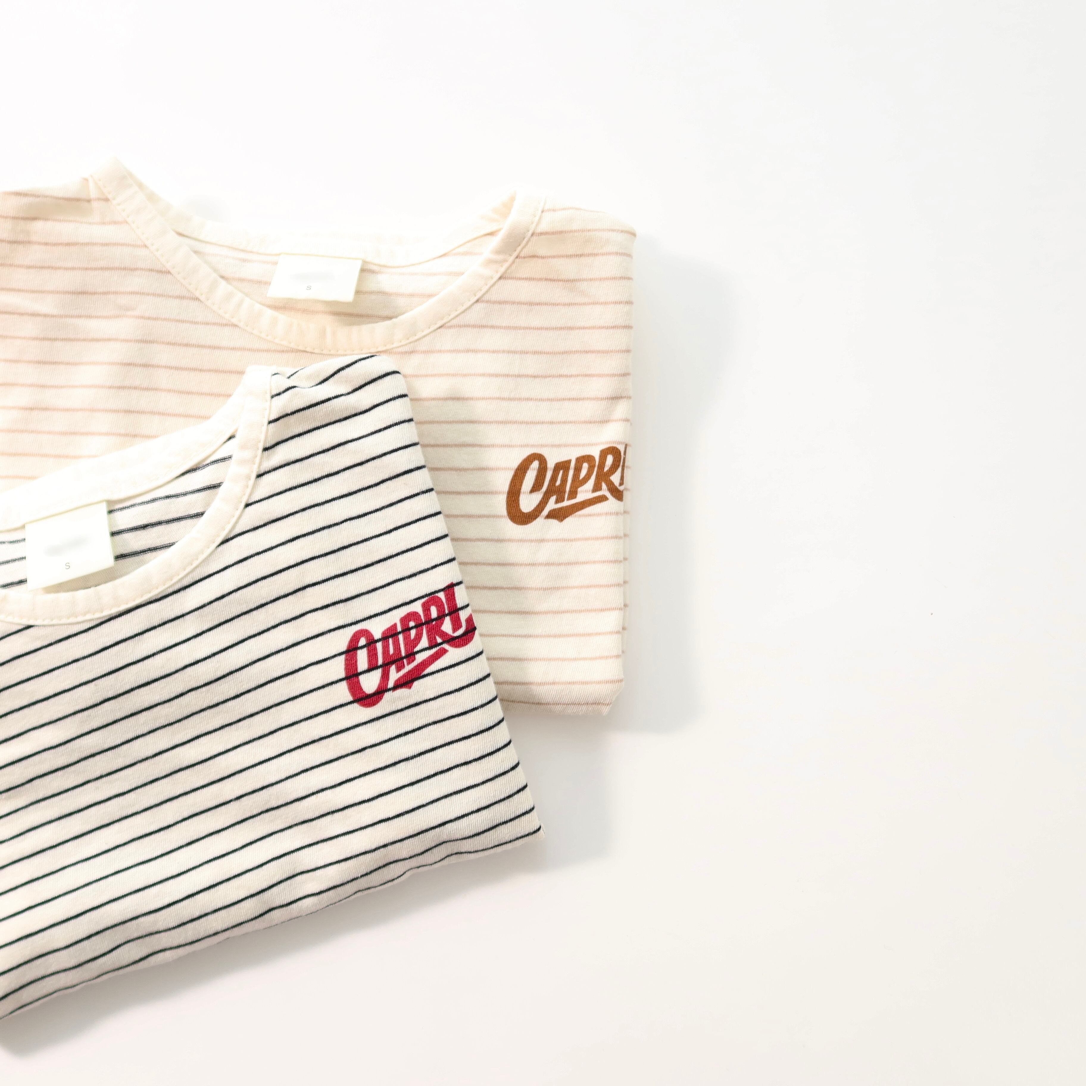 capri stripe Tシャツ