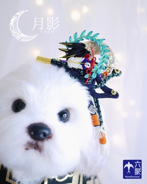 【月影】髪飾り・バレッタタイプ