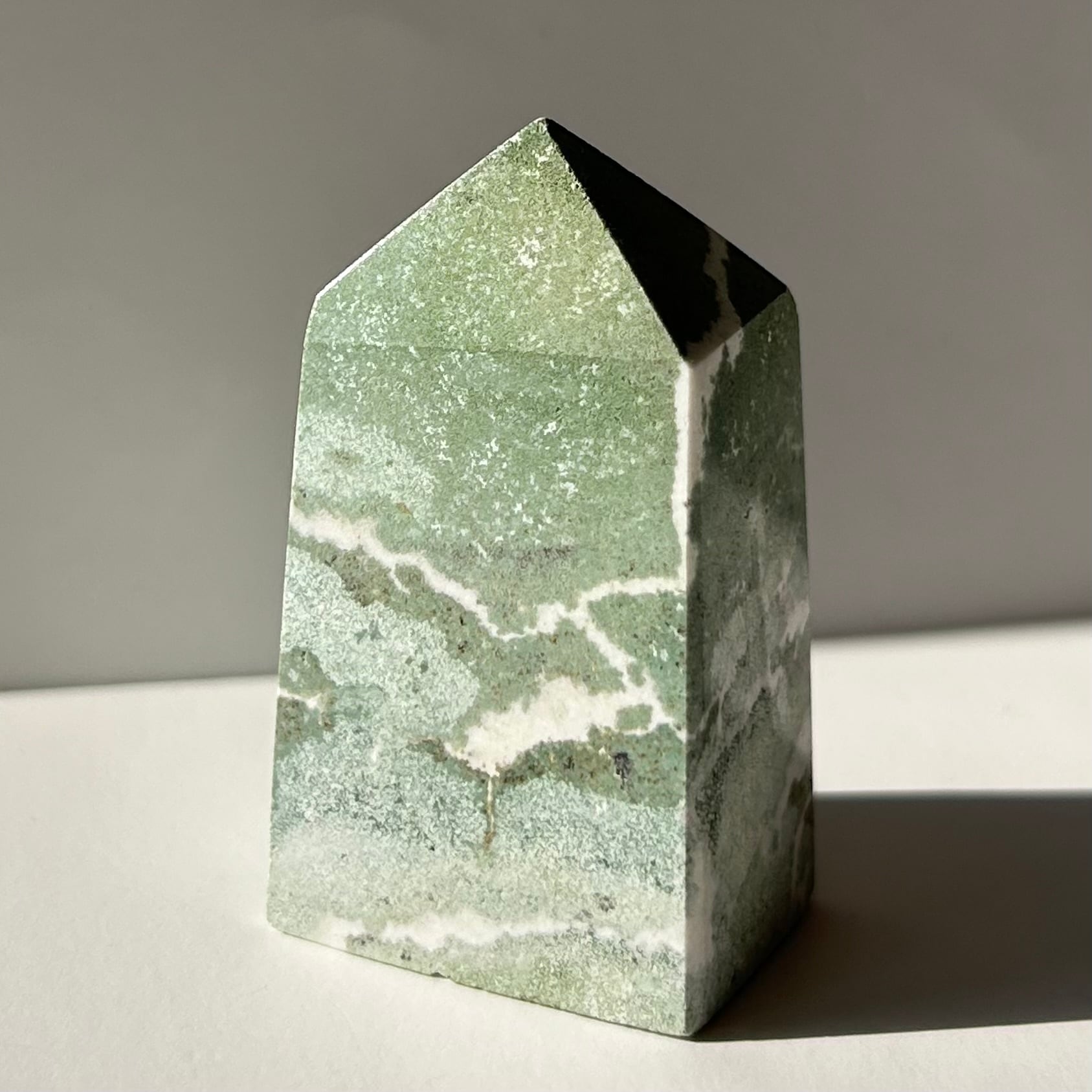 グリーン桜瑪瑙 スフィア フラワーアゲート 天然石 | Pay ID