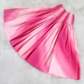 フラダンス 衣装 パウスカート ピンク系 カパリリ 日本製 グラデーション ハワイアン アロハ Kapalili フラ ダンス レッスン 練習 ホワイト系 ピンク 白 濃淡 華やか 鮮やか かわいい おしゃれ シンプル シングル スカート レディース ウエストゴム バルーンスカート ハワイ風 かわいいデザイン 衣装用スカート フラレッスン用 おしゃれコーデ グラデーションスカート