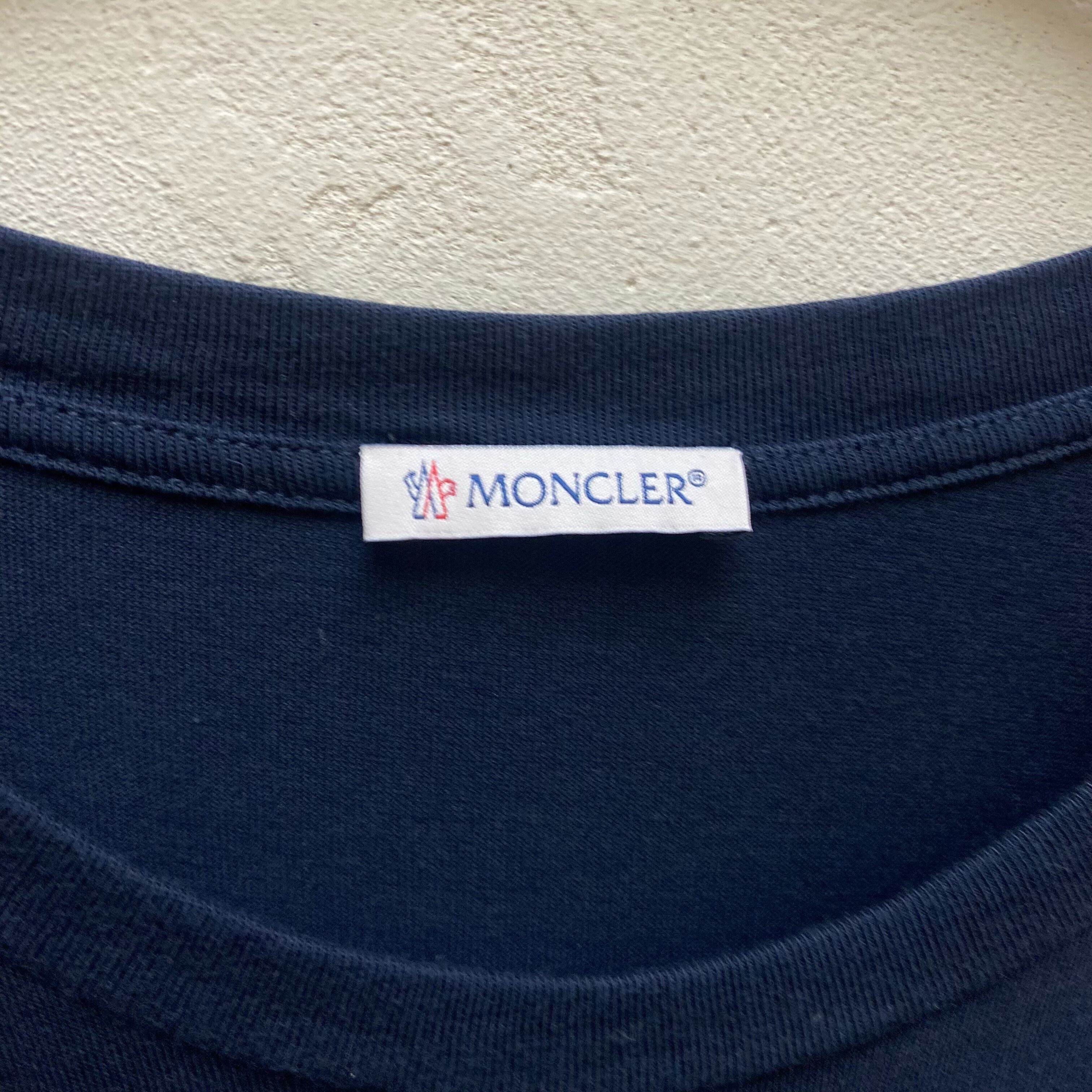 MONCLER モンクレール ロゴTシャツ XXL ネイビー 【代官山05