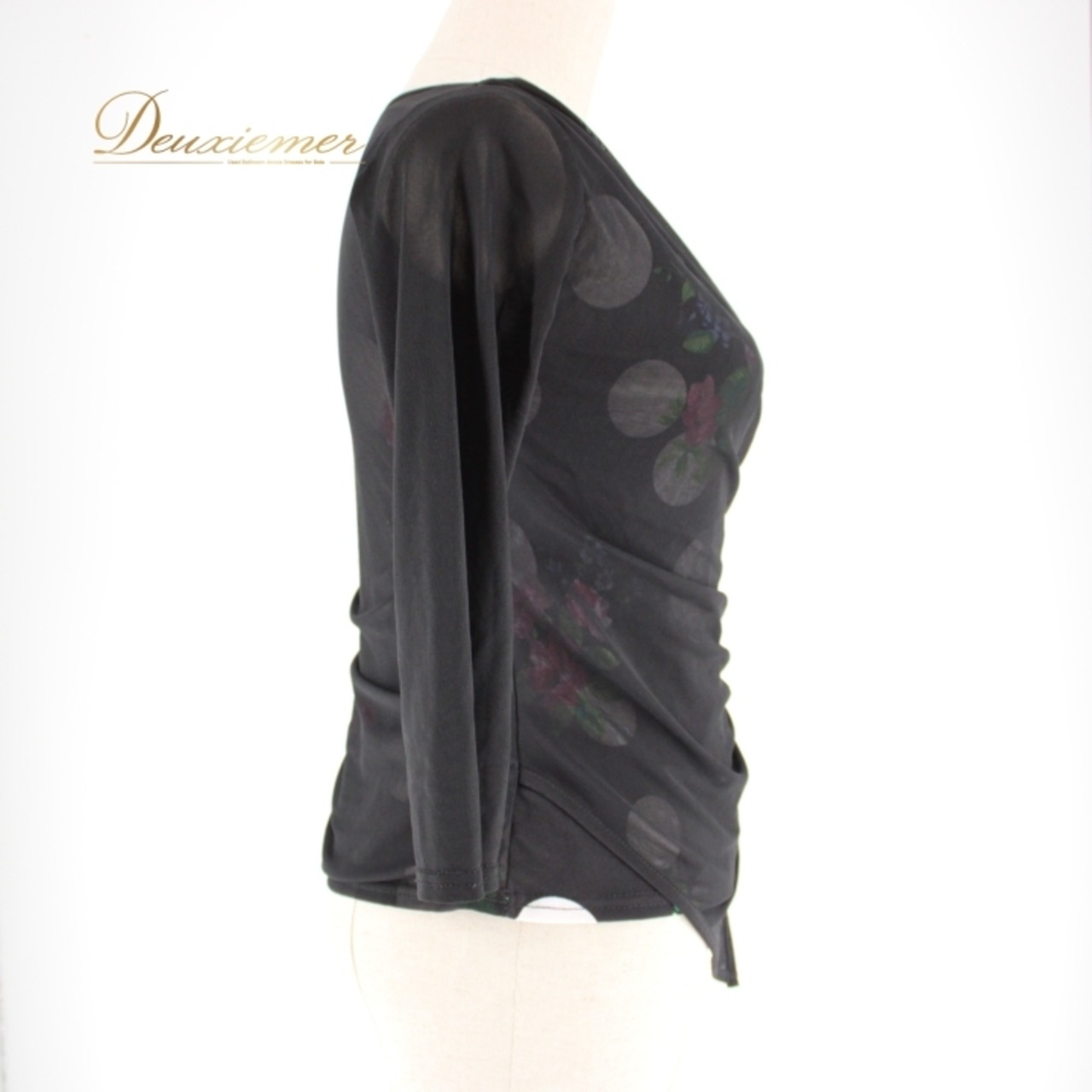 社交ダンス 衣装 スタンダード トップス レッスンウェア レディース 黒 白 ホワイト系 ブラック系 ICHIOKU イチオク レース 長袖 ドット 花柄 ポップ デザイン 伸縮性 レディーストップス 練習用 スポーツウェア ダンスウェア シンプル スタイリッシュ サイズ調整可能 フェミニン おしゃれ コーディネート可能