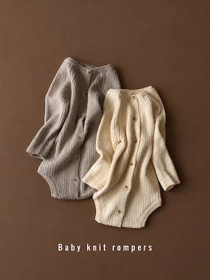 Baby ニットロンパース(60〜70cm)4498