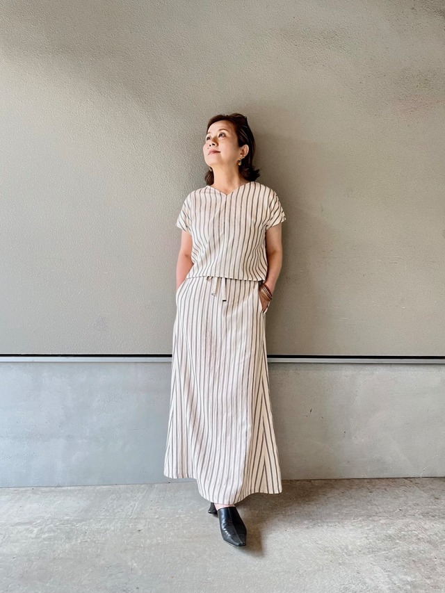 ANOKHI  　ブロックプリント　サンドレス　