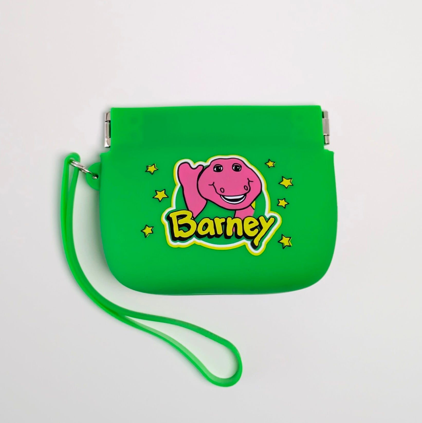 【 Barney ( バーニー ) 】SILICONE POUCH ( シリコーンポーチ ) ストラップ付き / 小物入れ / コインケース / コスメポーチ 〚アメリカン雑貨 アメトイ〛
