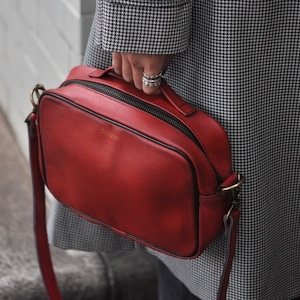 John Woodbridge and Sons Makers -cross body bag- / red