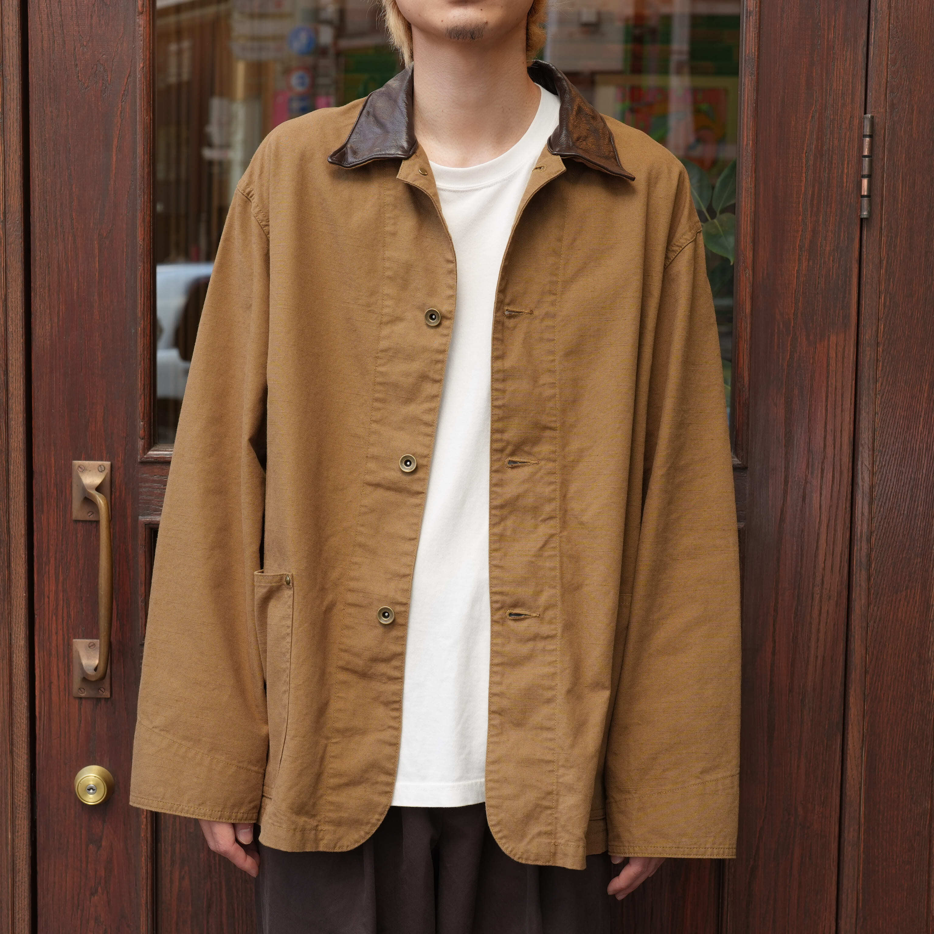 ULTERIOR(アルテリア) 26SS "WASHED C/R/S DUCK COVERALL" -KHAKI BEIGE-