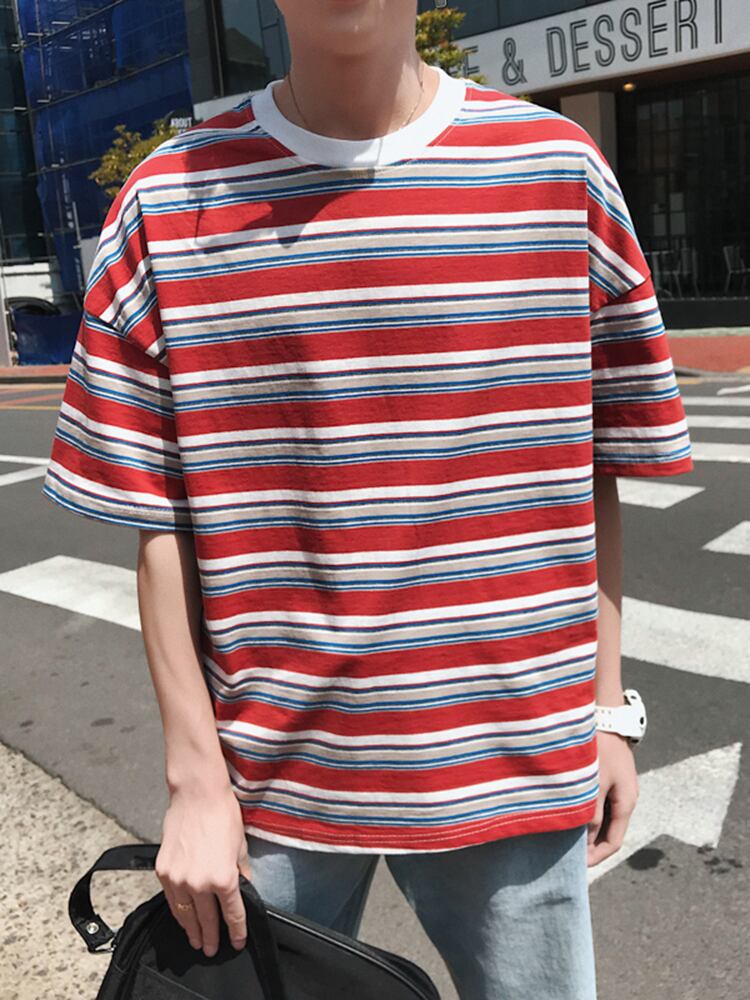 全3色 Tシャツ カットソー ボーダー カジュアル シンプル