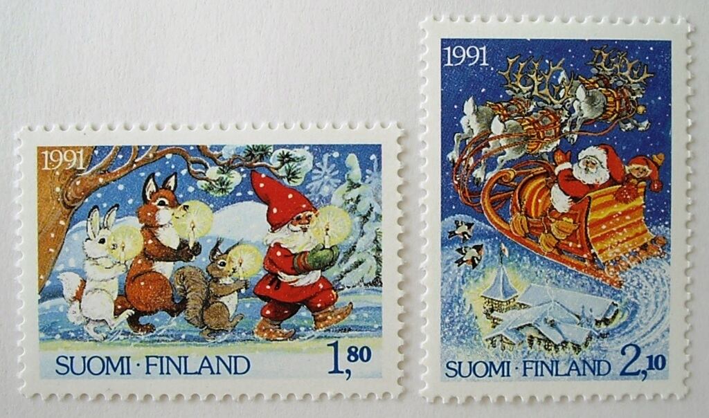 クリスマス / フィンランド 1991 | Stempel ― 旅する切手 ―
