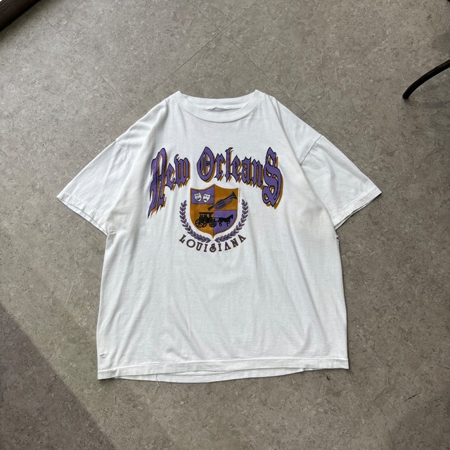 90s New Orleans "College logo" T-shirt【仙台店】