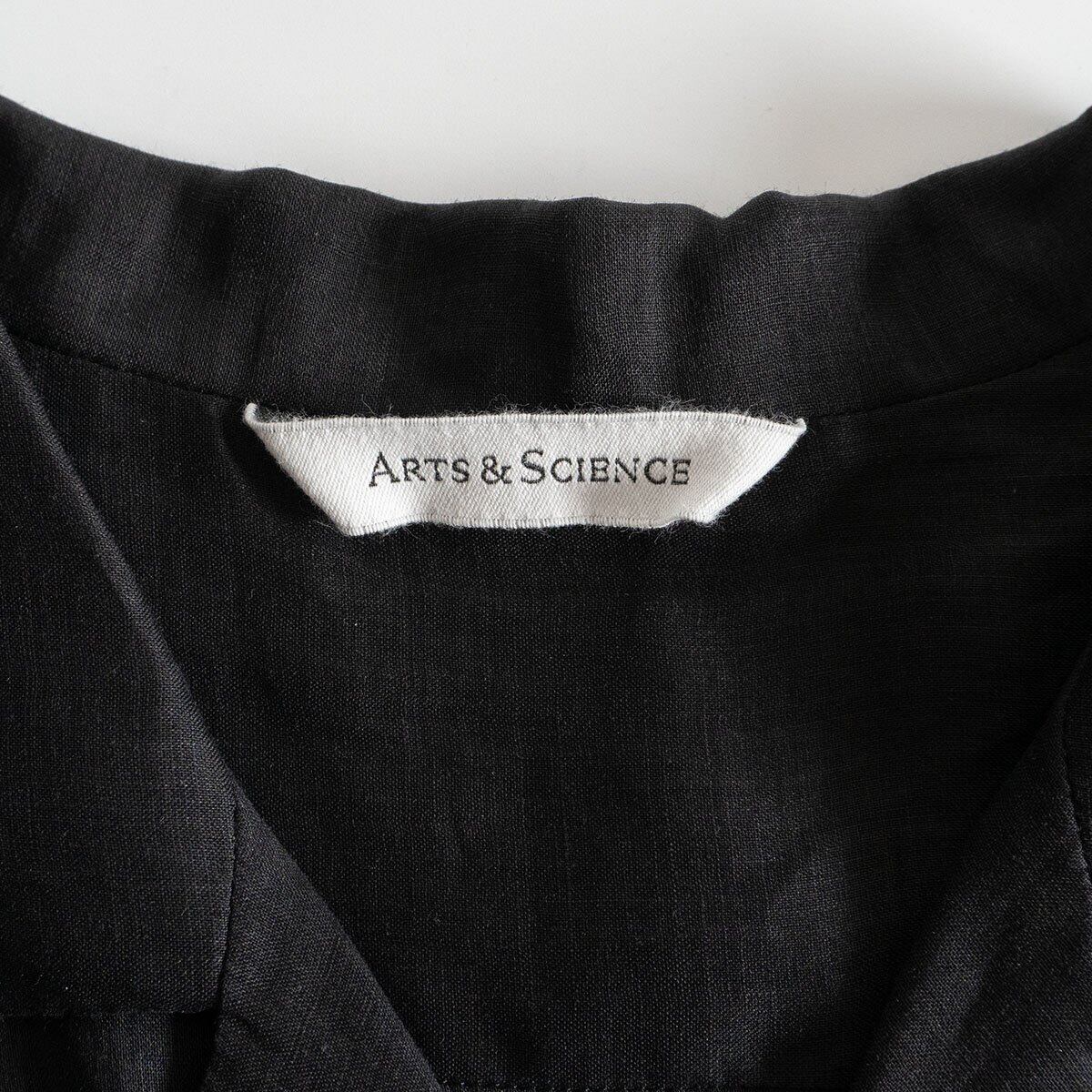 arts & science ブラックリネンシャツ arts & science ブラックリネンシャツ