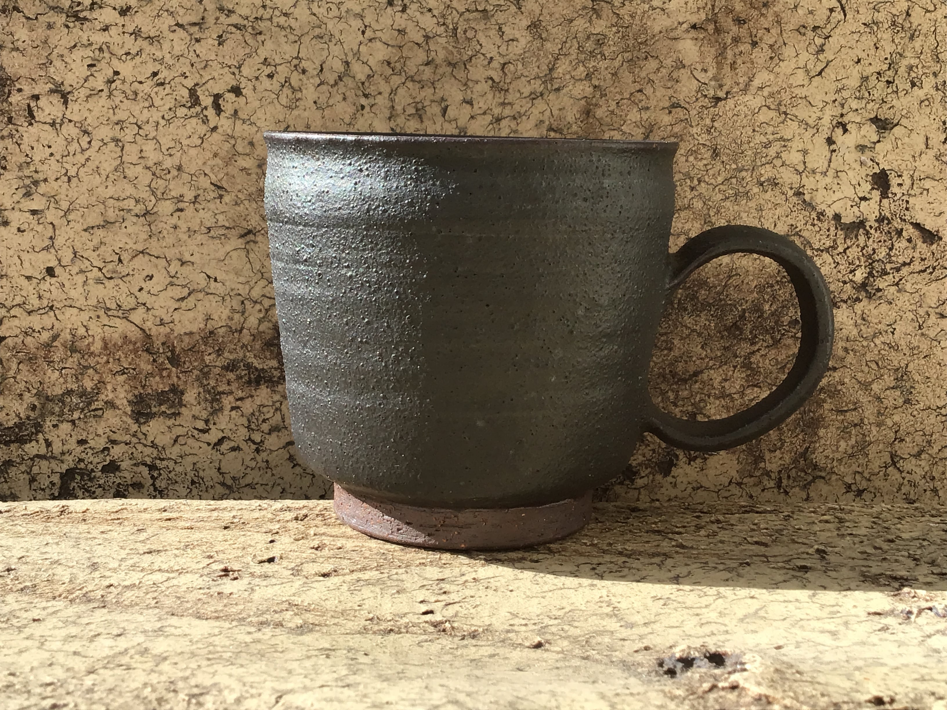 角マグカップ 泥彩
