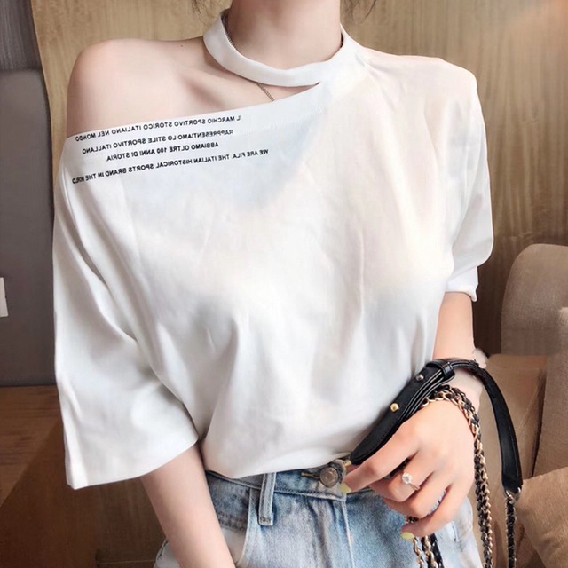 トップス レディース 送料無料 4色 Tシャツ シャツ プルオーバー 襟コンシャス ハイネック 透け感 七分袖 チョーカー 半袖  単色 ホワイト 白色 ブラック 黒色 カジュアル シンプル 可愛い おしゃれ お洒落 こなれ感 抜け感 爽やか 清潔感 涼し 清楚 きれいめ ラフ ゆったり ゆる 楽ちん 大きめ ワイド S M L 春服 夏服 10代 20代 30代 40代 おでかけ デート モテ 通学 学生 休日 散歩 着回し 普段使い 韓国 オルチャン ファッション コーデ 新作 2021