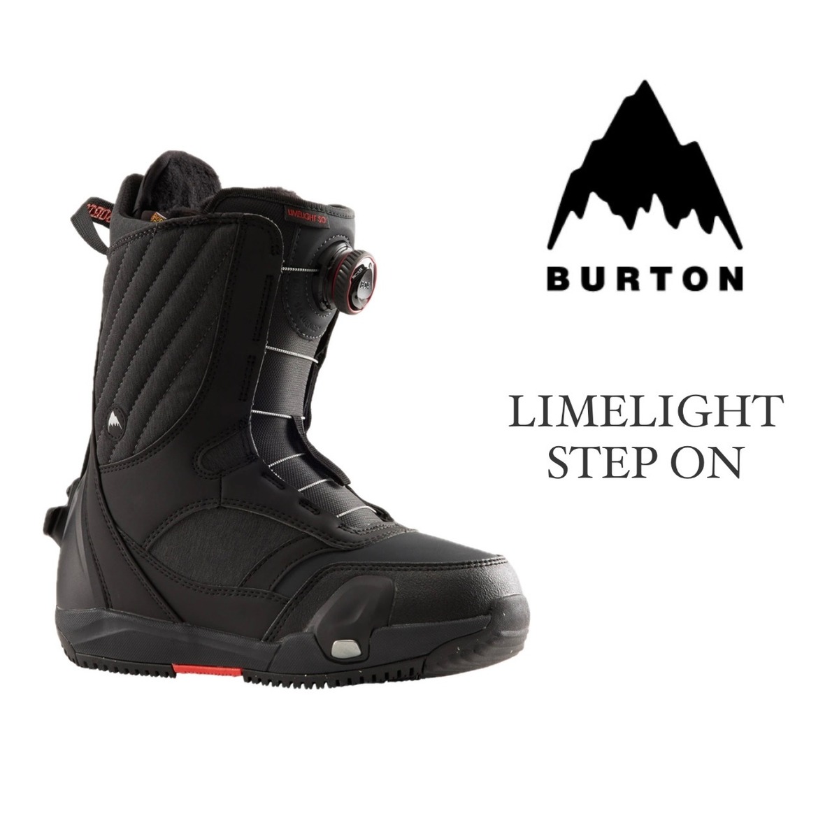 24-25モデル . BURTON .『 LIMELIGHT STEP ON WIDE 』. Black 