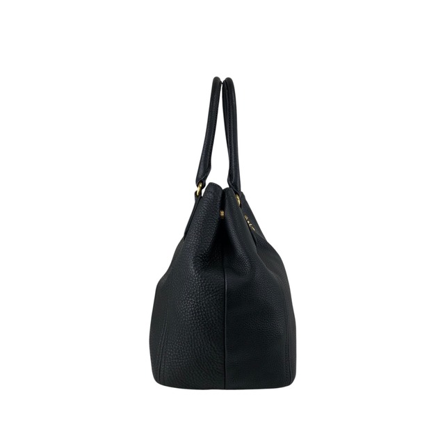 PRADA プラダ ハンドバッグ ブラック ロゴ レザー BN2534 vintage ヴィンテージ オールド 6ubit3