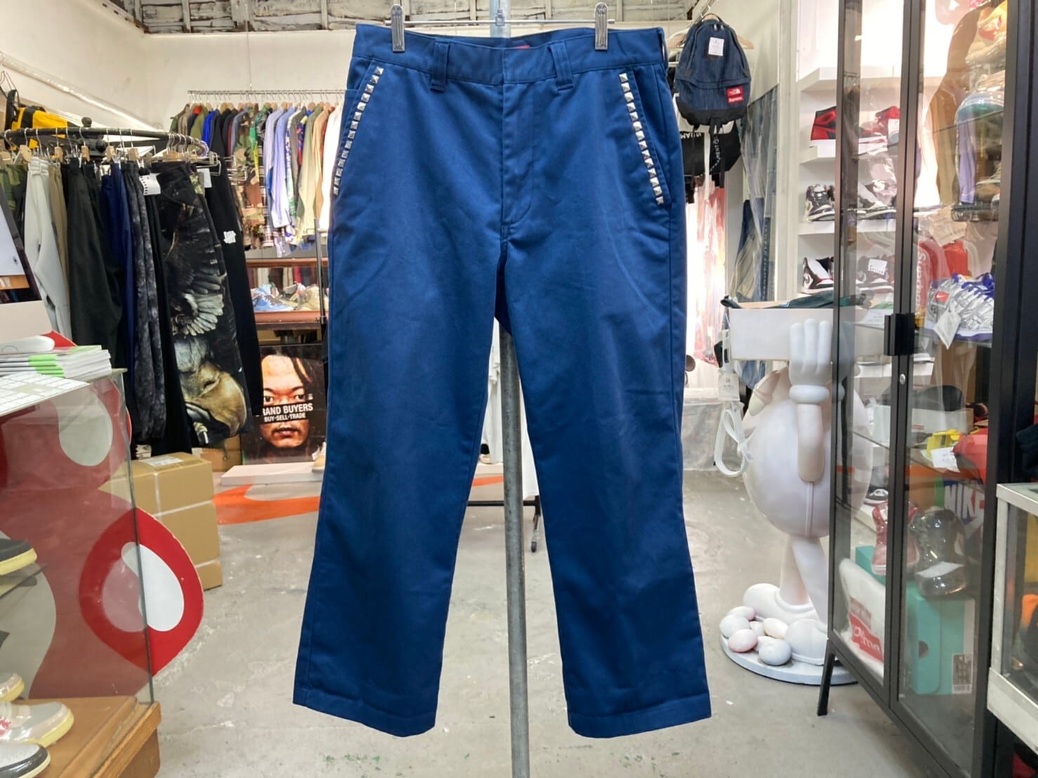 Supreme Studded work pant / Navy 32inchパンツ - ワークパンツ