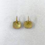 ピアス 　エナメル　アート　グリーン　スクウェア　12acdt36