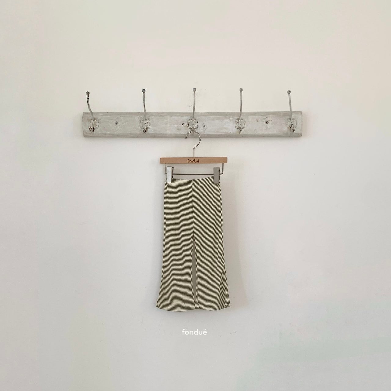 【fondue】カラーラインブーツカット カーキ 80~120cm