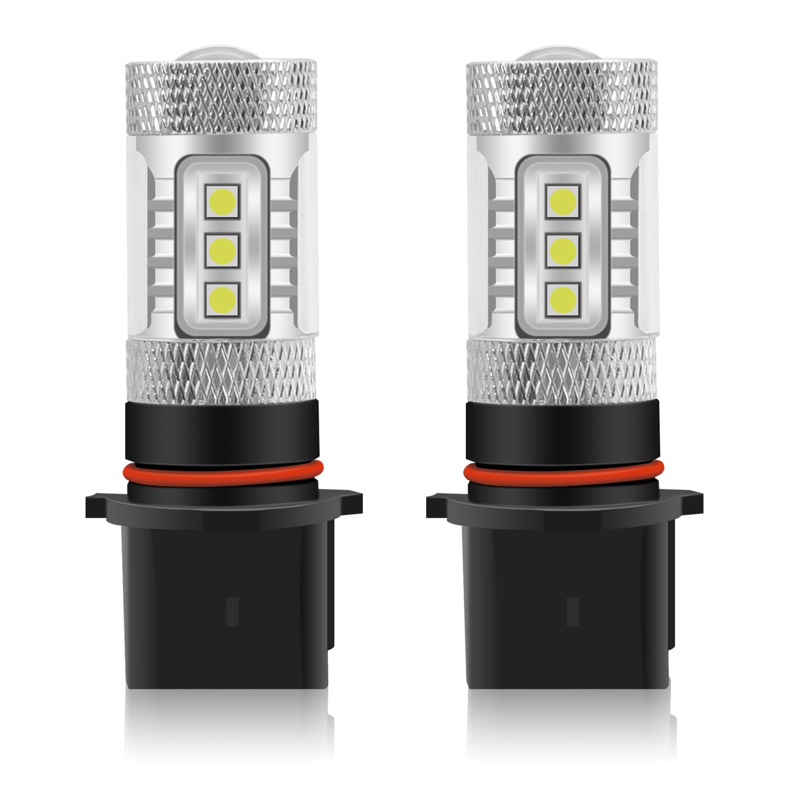 Ygmylandbb P13W LED ヘッドライト フォグライト バルブ 爆光 80W 瞬間起動 車用純正ハロゲンサイズ 車検対応 高輝度 DC12V 6500K ホワイト 2個入り