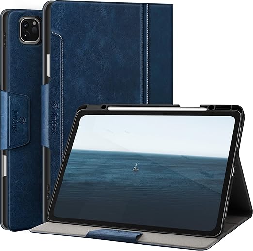 Antbox Hülle Für IPad Pro 12.9 (2020-2022) – Mit Stifthalter, Automatischem Sleep/Wake, Schwarz