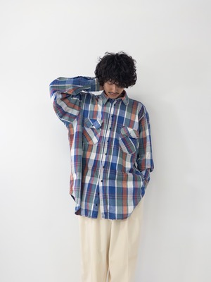 90s Wool rich Hevey nel shirt
