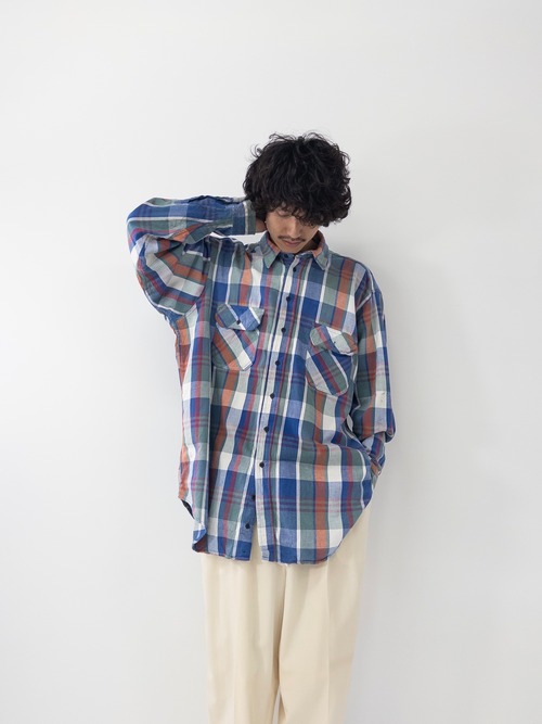 90s Wool rich Hevey nel shirt