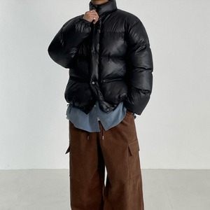 レトロスタンドカラーコットンブルゾン　1011