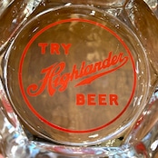 1960s HIGHLANDER BEER ハイランダービール ヴィンテージ ガラス アッシュトレイ 灰皿 MISSOULA MONTANA USA
